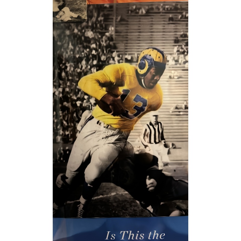 Los Angeles Rams 1948 Leather Football Helmet