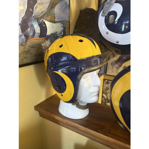 Los Angeles Rams 1948 Leather Football Helmet