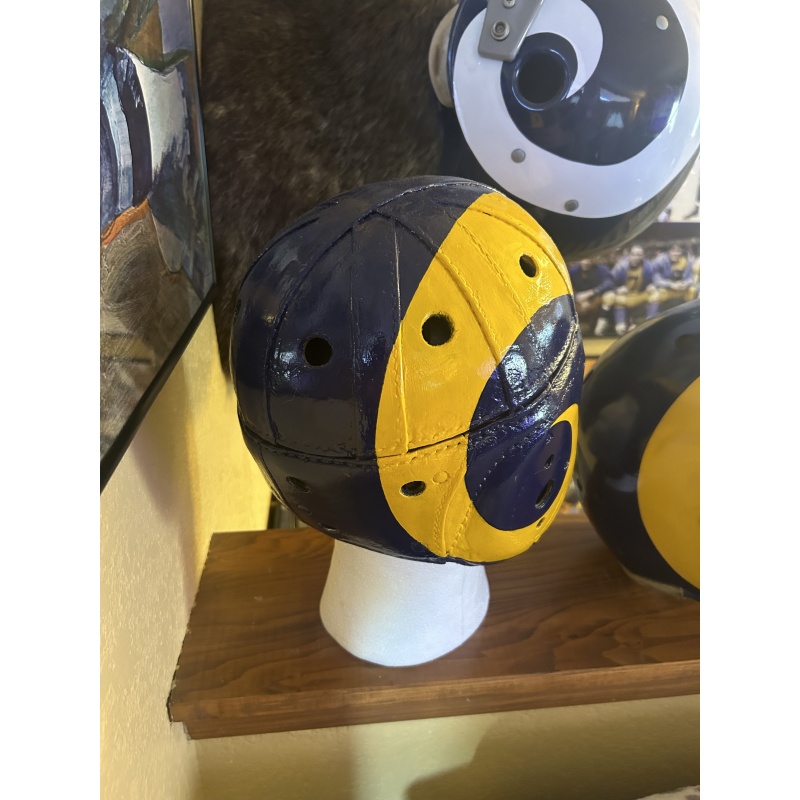 Los Angeles Rams 1948 Leather Football Helmet