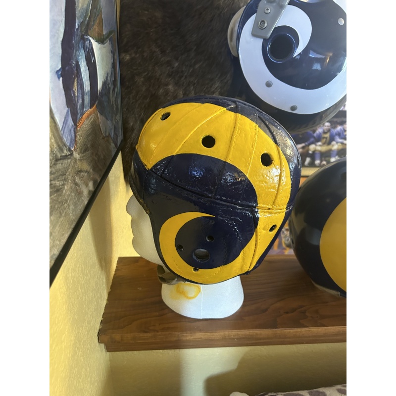 Los Angeles Rams 1948 Leather Football Helmet