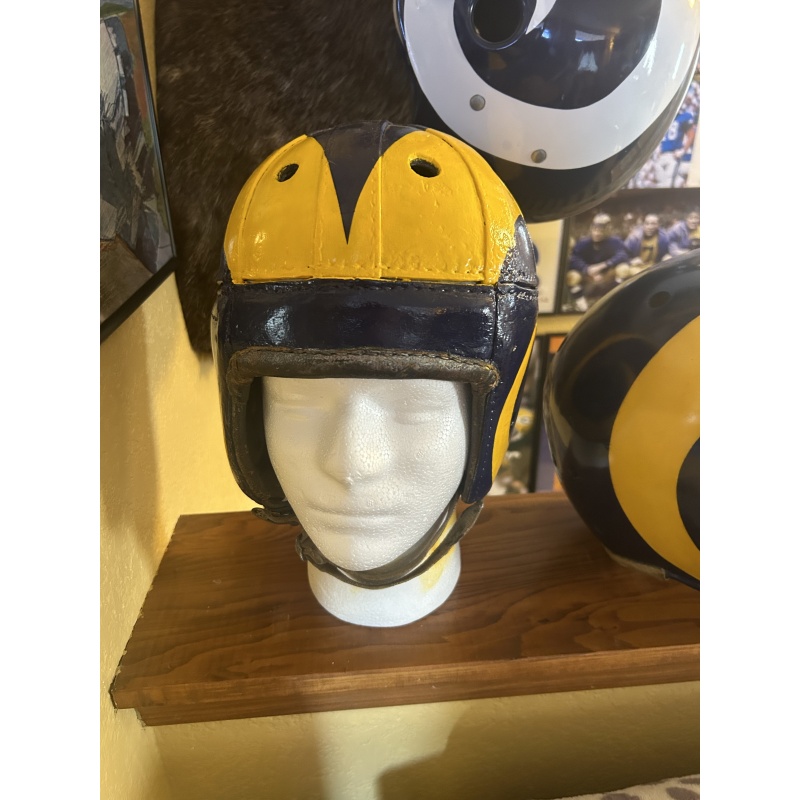 Los Angeles Rams 1948 Leather Football Helmet