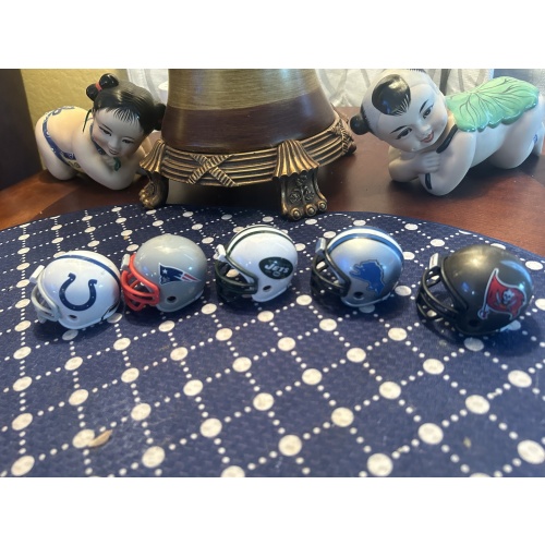 Lot Of NFL Mini Football helmets