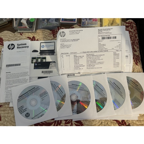 2013 Hewlett Packard Laptop Windows 8 System Recovery Disks