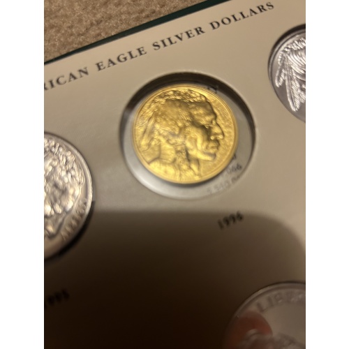 U.S. 2012 American Buffalo $50 Gold Coin & 1909 Indian Head $2 1/2 Gold piece