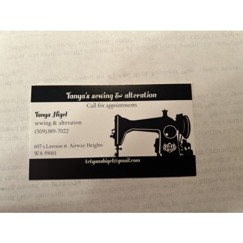 Tanya’s Sewing & Alterations Airway Heights, Washington