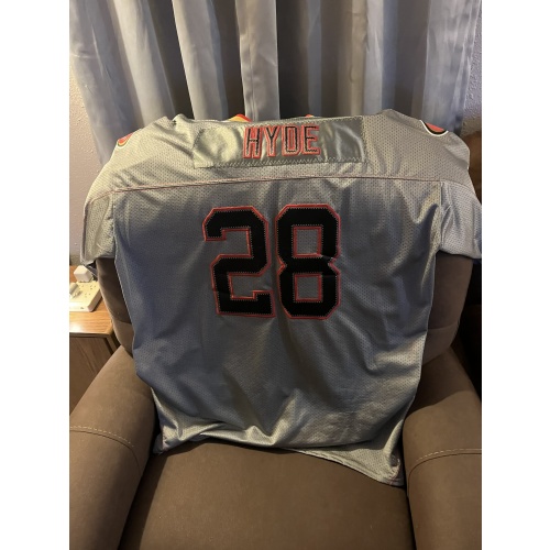 Two San Francisco 49ers Carlos Hyde XL Jerseys