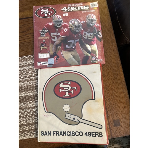 San Francisco 49ers 1971 Three Ring Binder Notebook & 2018 Calendar