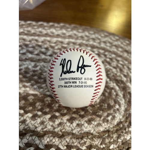 Nolan Ryan Autographed Baseball